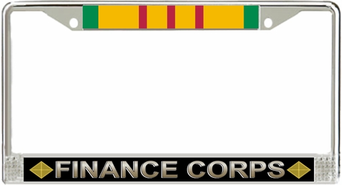 U.S. Army Finance Corps Vietnam Veteran License Plate Frame