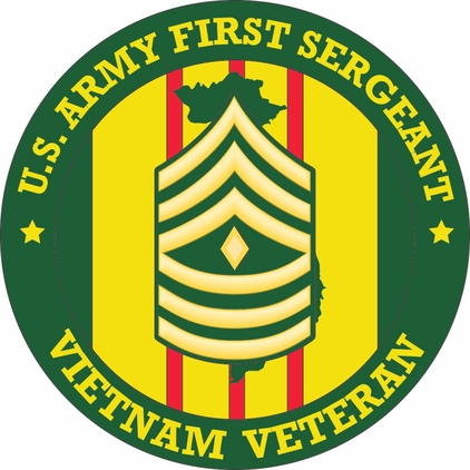 U.S. Army First Sergeant Vietnam Veteran Decal
