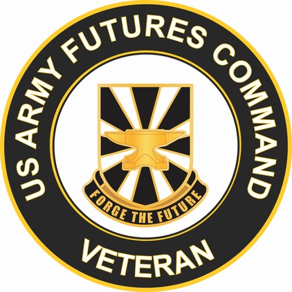 U.S. Army Futures Command Unit Crest Veteran Round Decal