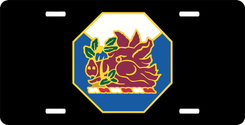 U.S. Army Georgia State Area Command Unit Crest License Plate