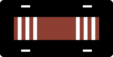 U.S. Army Good Conduct Medal Ribbon License Plate