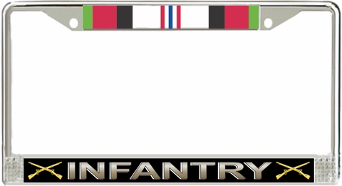U.S. Army Infantry Afghanistan Veteran License Plate Frame