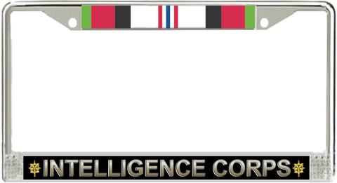 U.S. Army Intelligence Corps Afghanistan Veteran License Plate Frame