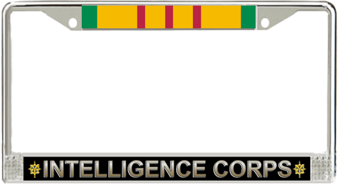 U.S. Army Intelligence Corps Vietnam Veteran License Plate Frame