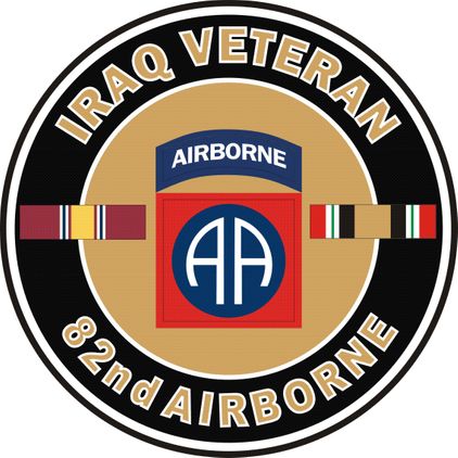 U.S. Army Iraq Veteran 82nd Airborne Sticker
