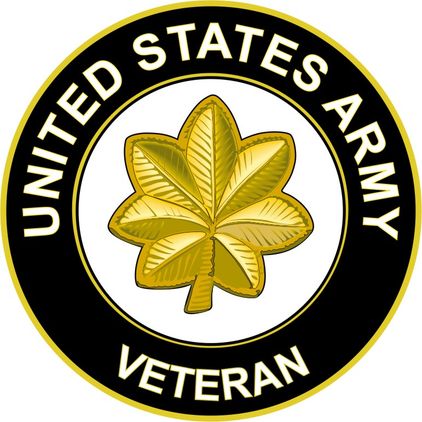 U.S. Army Major Veteran Sticker Decal