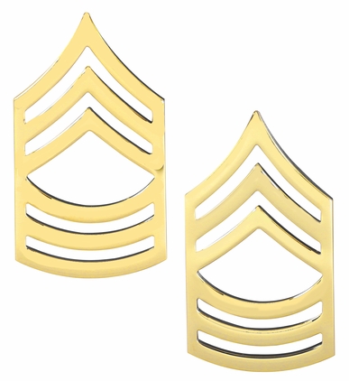 U.S. Army Master Sergeant Gold Collar Rank Insignia