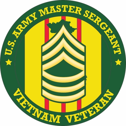 U.S. Army Master Sergeant Vietnam Veteran Decal
