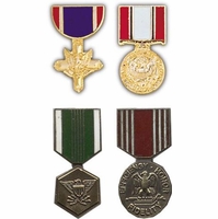 US Army Medal Hat Pins Thumbnail Illustration