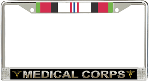 U.S. Army Medical Corps Afghanistan Veteran License Plate Frame
