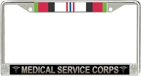 U.S. Army Medical Service Corps Afghanistan Veteran License Plate Frame