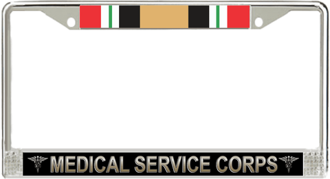 U.S. Army Medical Service Corps Iraq Veteran License Plate Frame