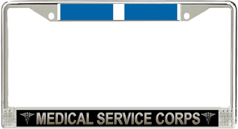 U.S. Army Medical Service Corps Korea Veteran License Plate Frame