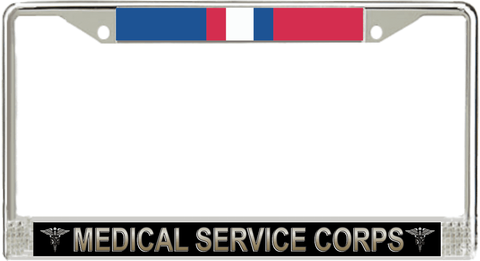 U.S. Army Medical Service Corps Kosovo Veteran License Plate Frame