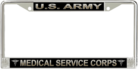 U.S. Army Medical Service Corps License Plate Frame