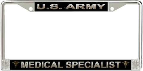 U.S. Army Medical Specialist Corps License Plate Frame