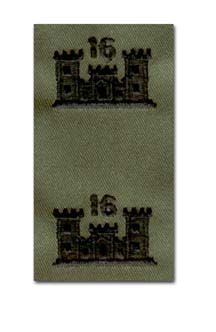 US ARMY MINI ENGINEER COLLAR DEVICE (PAIR)
