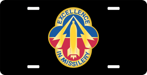 U.S. Army Missile Command Unit Crest License Plate
