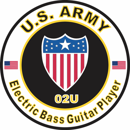 U.S. Army MOS 02U Electric Bass Guitar Player