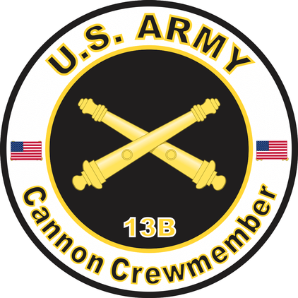 U.S. Army MOS 13B Cannon Crewmember