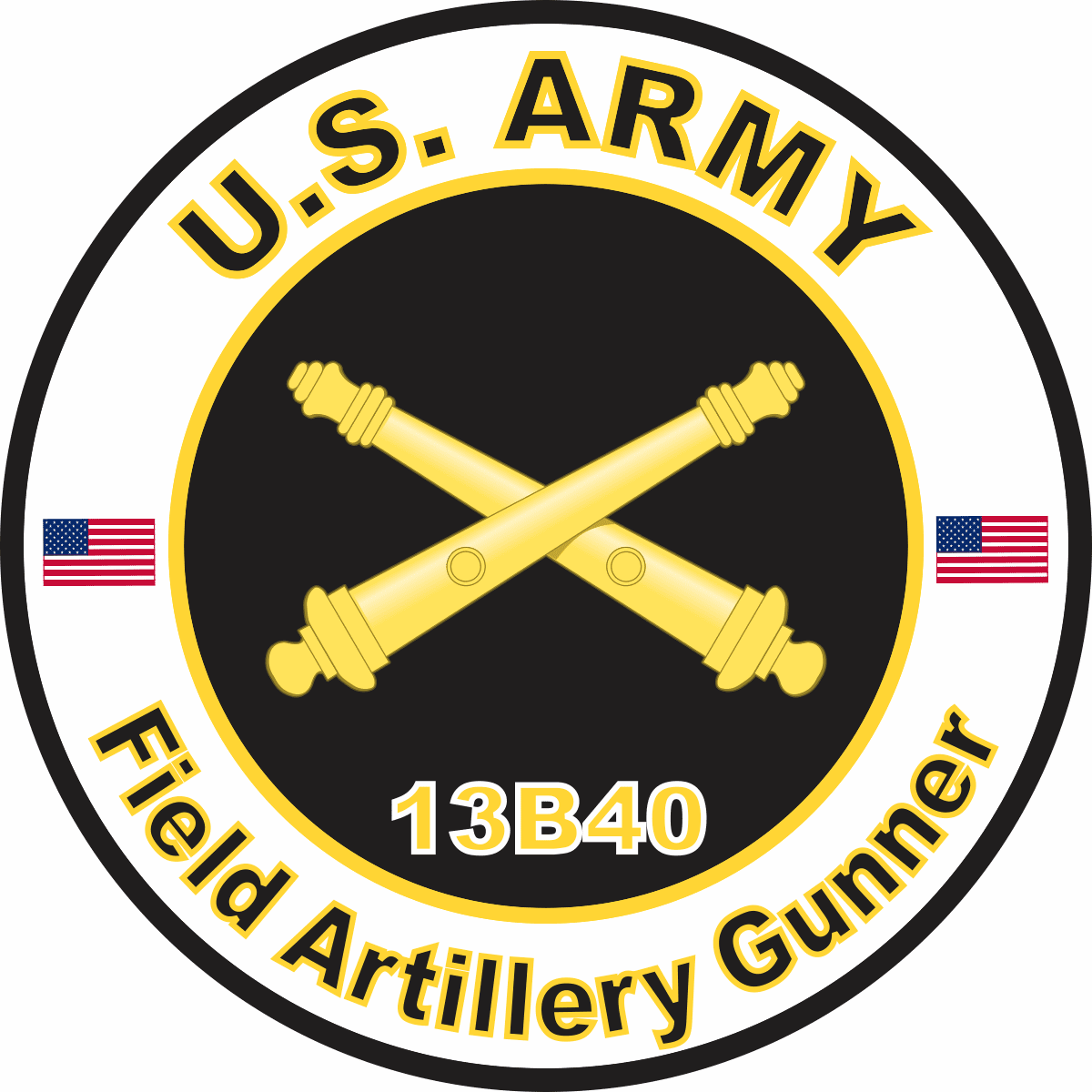 U.S. Army MOS 13B40 Field Artillery Gunner