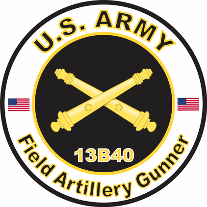 U.S. Army MOS 13B40 Field Artillery Gunner