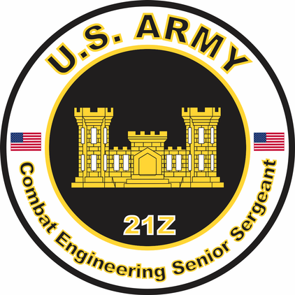 U.S. Army MOS 21Z Combat Engineering Senior Sergeant
