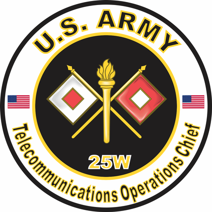 U.S. Army MOS 25W Telecommunications Operations Chief