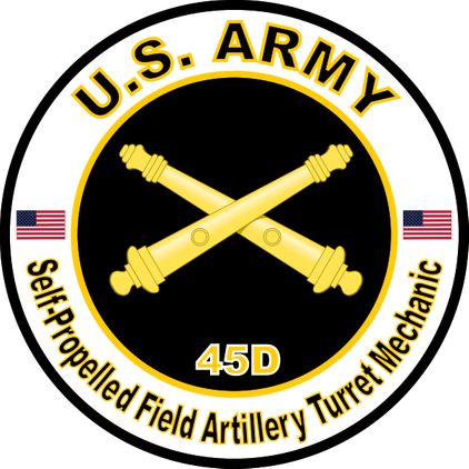 U.S. Army MOS 45D Self-Propelled Field Artillery Turret Mechanic