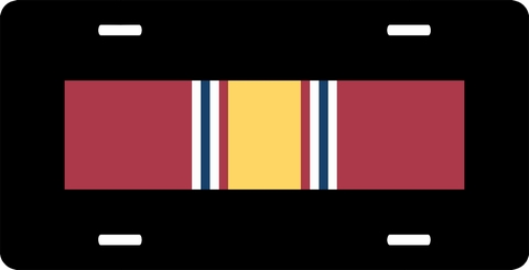 U.S. Army National Defense Service Medal Ribbon License Plate