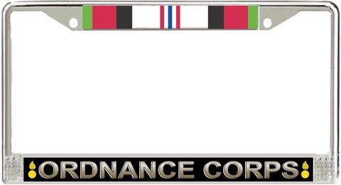 U.S. Army Ordnance Corps Afghanistan Veteran License Plate Frame