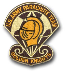 U.S. Army Parachute Team 3.5" Patch  "Golden Knights"