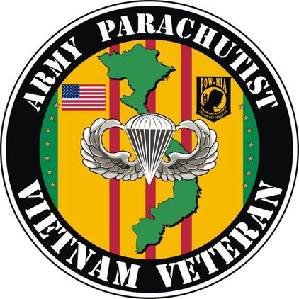 U.S. Army Parachutist Vietnam Veteran Decal Sticker