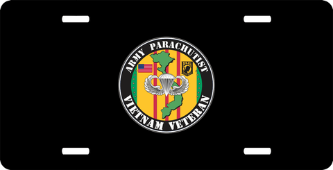 U.S. Army Parachutist Vietnam Veteran License Plate