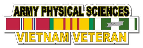 U.S. Army Physical Sciences Vietnam Veteran Window Strip Decal