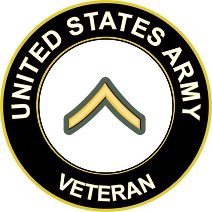 U.S. Army Private Veteran Sticker Decal