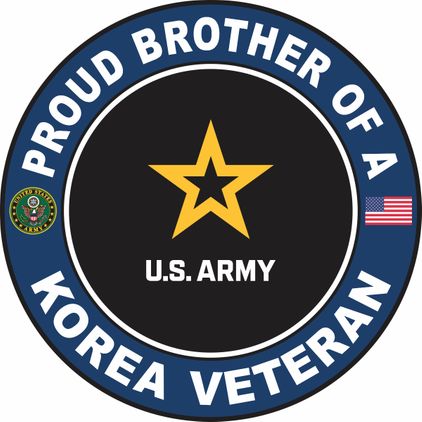 U.S. Army Proud Brother of a Korea Veteran Decal