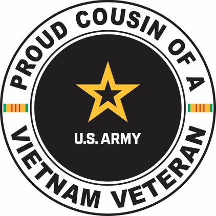 U.S. Army Proud Cousin of a Vietnam Veteran Decal
