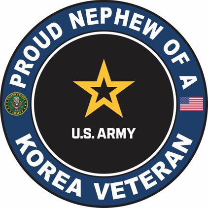 U.S. Army Proud Nephew of a Korea Veteran Decal