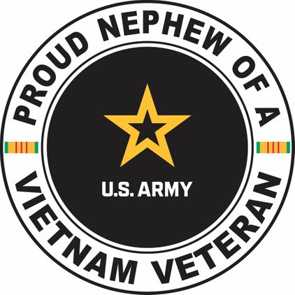 U.S. Army Proud Nephew of a Vietnam Veteran Decal