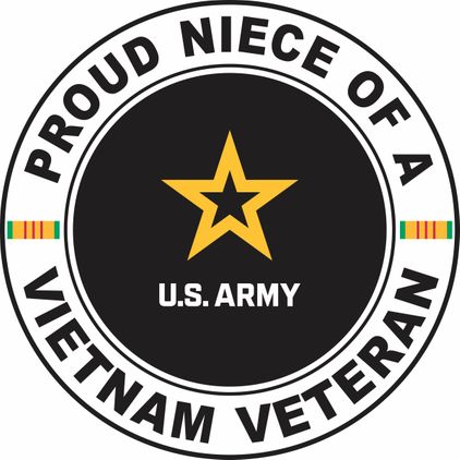 U.S. Army Proud Niece of a Vietnam Veteran Decal