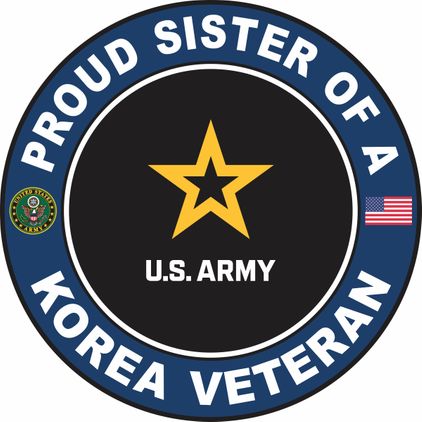 U.S. Army Proud Sister of a Korea Veteran Decal