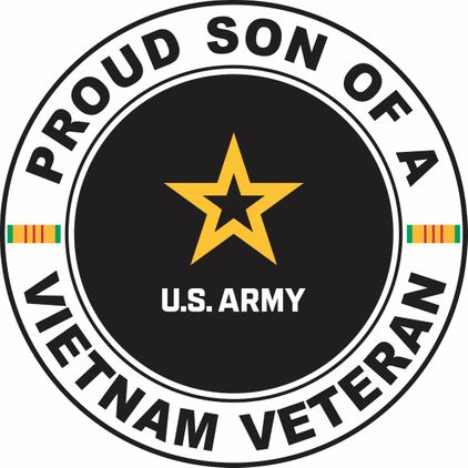 U.S. Army Proud Son of a Vietnam Veteran Decal