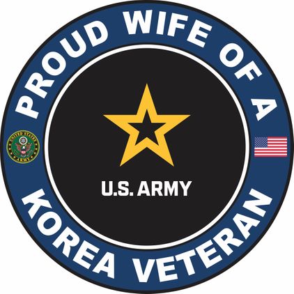U.S. Army Proud Wife of a Korea Veteran Decal