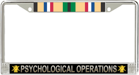 U.S. Army Psychological Operations Gulf War Veteran License Plate Frame