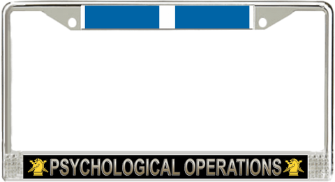 U.S. Army Psychological Operations Korea Veteran License Plate Frame