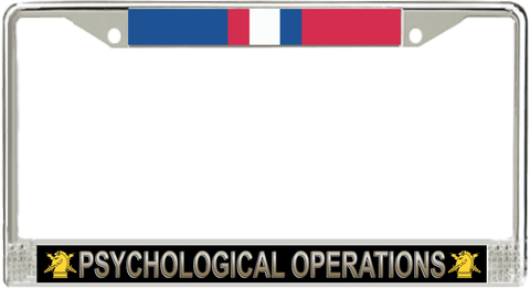 U.S. Army Psychological Operations Kosovo Veteran License Plate Frame