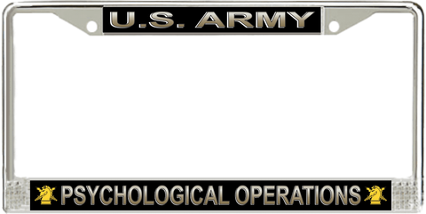 U.S. Army Psychological Operations License Plate Frame