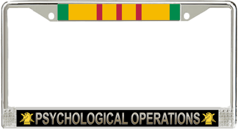U.S. Army Psychological Operations Vietnam Veteran License Plate Frame