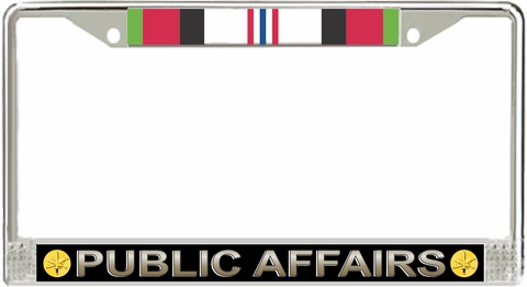U.S. Army Public Affairs Afghanistan Veteran License Plate Frame